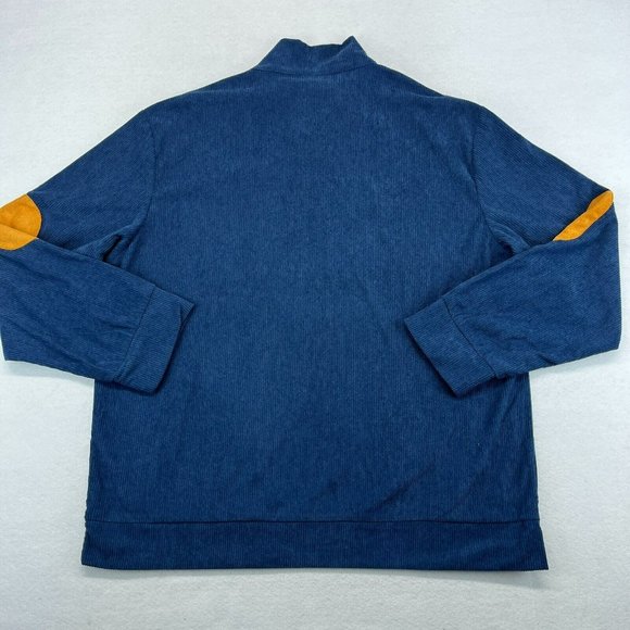 Hengsheng Jeans 1/4 Zip Sweater Shirt 2XL XXL Men's Corduroy Lightweight - Picture 9 of 11